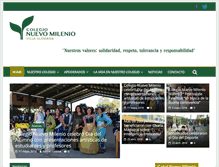 Tablet Screenshot of colegionuevomilenio.cl